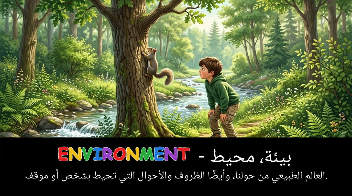 Arabic Illustration for environment